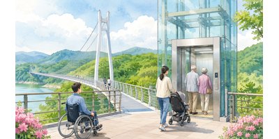 춘천 사이로248 출렁다리 엘리베이터 운영 시작, 교통약자도 더 편하게 걷는다