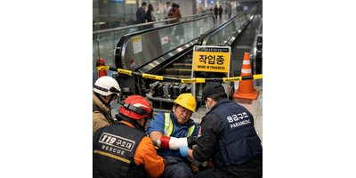 인천공항 T2 에스컬레이터 점검 중 사고… 시설관리 직원 크게 다쳐