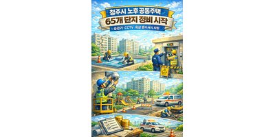 청주시, 노후 공동주택 65개 단지 정비 본격화… 승강기·CCTV·옥상 방수까지 지원