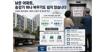 낡은 아파트, 승강기 하나 바꾸기도 쉽지 않습니다