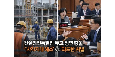건설안전특별법 두고 정면 충돌… “사각지대 해소” vs “과도한 처벌”